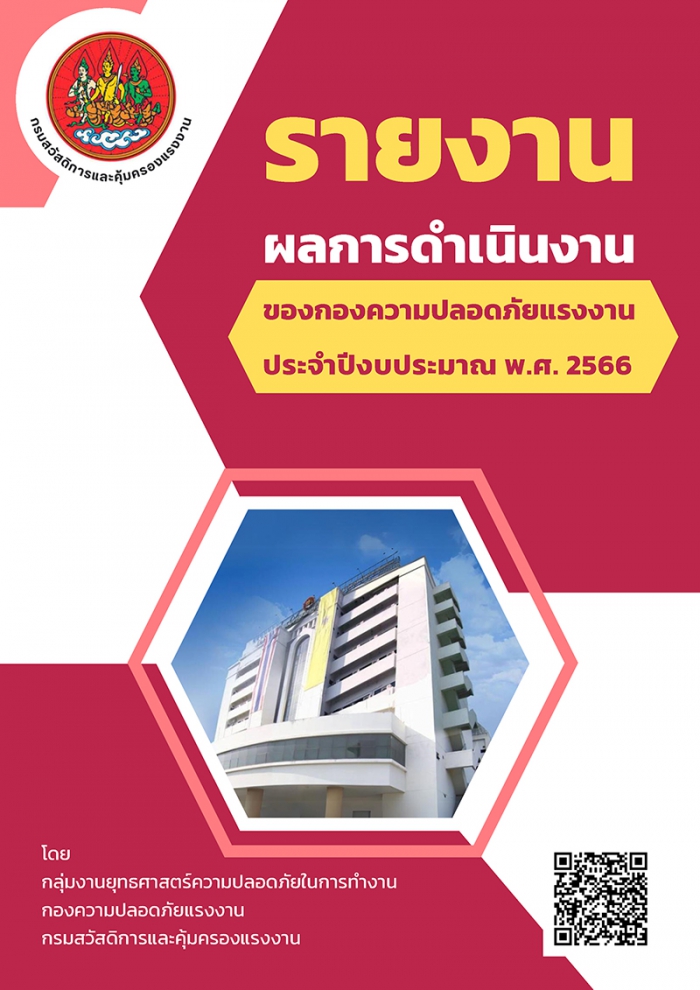 รายงานผลการดำเนินงานของกองความปลอดภัยแรงงาน ประจำปีงบประมาณ พ.ศ. ๒๕๖๖