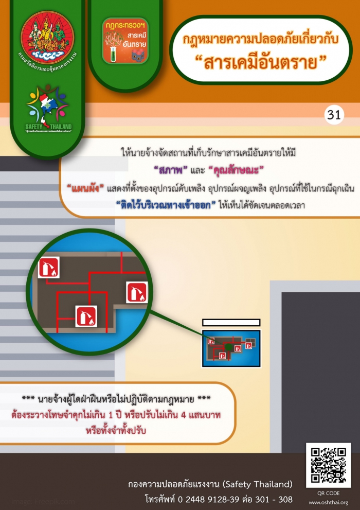 กฏหมายความปลอดภัยฯ เกี่ยวกับสารเคมีอันตราย 31