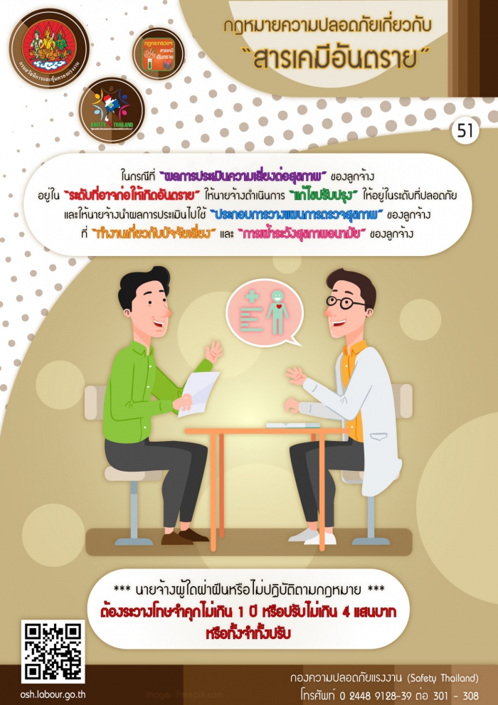กฏหมายความปลอดภัยฯ เกี่ยวกับสารเคมีอันตราย 51