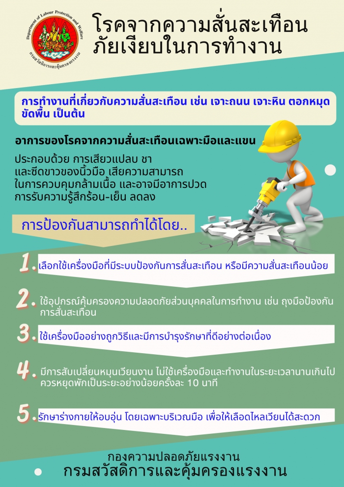 โรคจากความสั่นสะเทือน ภัยเงียบในการทำงาน