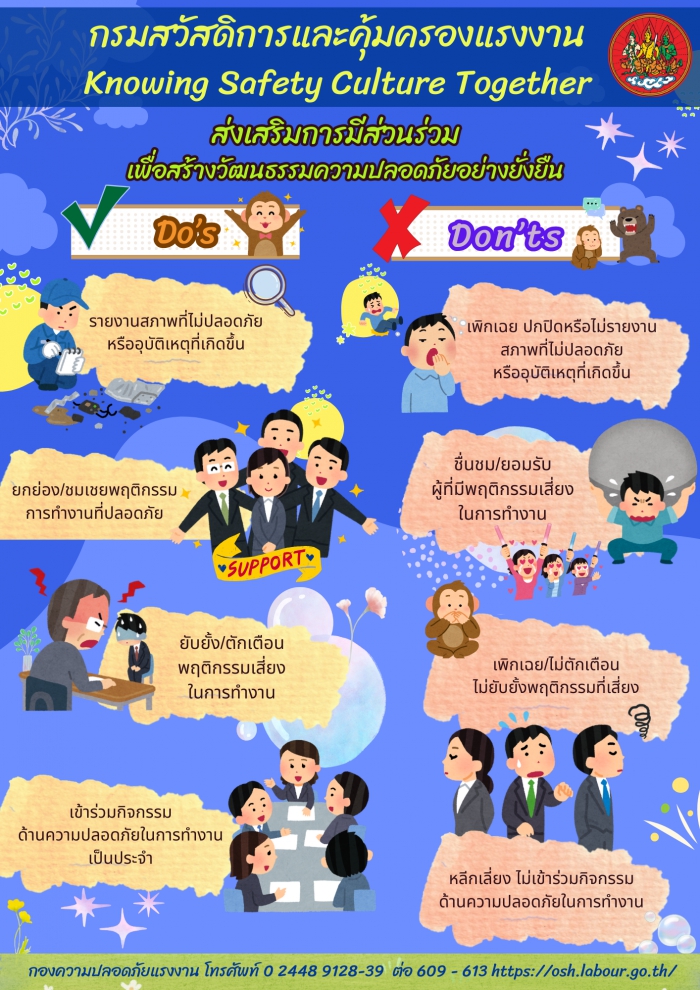 ส่งเสริมการมีส่วนร่วมเพื่อสร้างวัฒนธรรมความปลอดภัยอย่างยั่งยืน